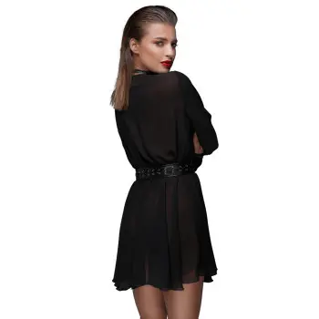 Abito sexy svasato in chiffon leggero 2