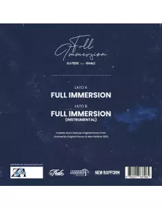 Dj Fede Feat. Ghali - Full Immersion - 250 Copie 7p Colorato Numerato Ltd.Ed. 2