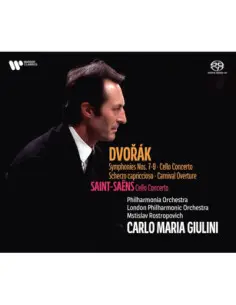 Giulini Carlo Maria Giulini - Dvorak Symphonies 7, 9 and Cello Concerto - (CD)