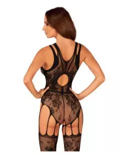 Bodystocking with floral pattern 2