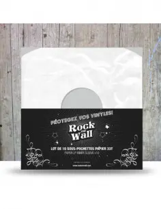 Rock On Wall Buste Di Carta Per Vinile( Bianco) ( 10 Pz.) - Buste Di Carta Per Vinile (Bianco) (10 Pz.)