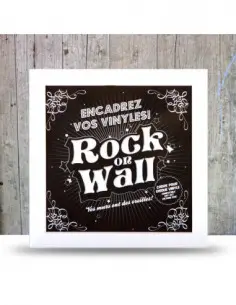 Rock On Wall Cornice Per Lp( Bianco) - Cornice Per Lp (Bianco)