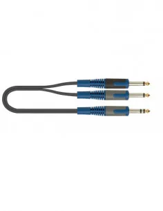 Quiklok Cavo( Rksa, 100-2) Audio Da 2 Jack Mono Da 6, 3 Mm A 1 Jack Stereo Da 6, 3 - Cavo (Rksa,100-2)