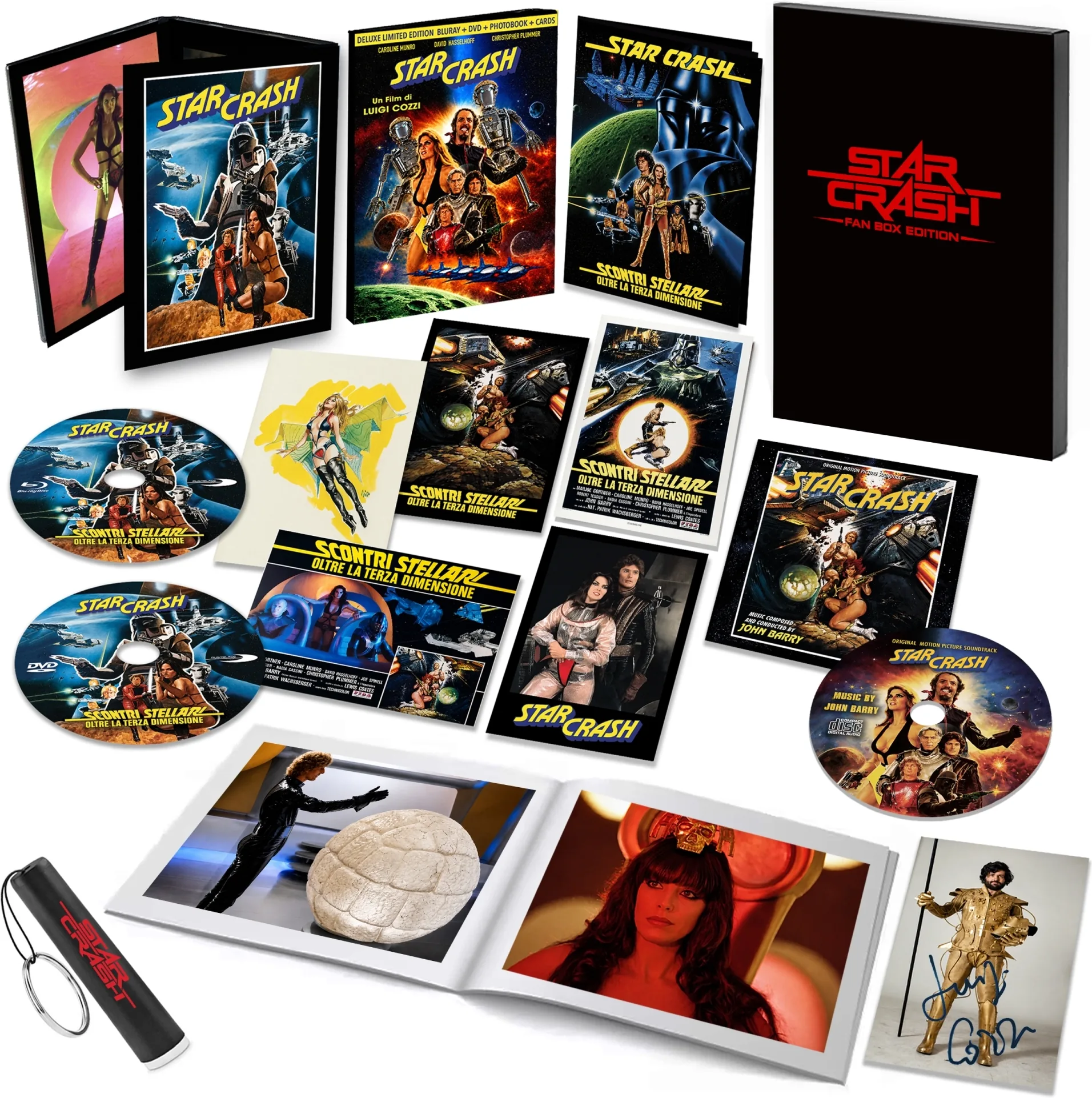 Starcrash - Scontri Stellari Oltre La Terza Dimensione (Ultra Limited Fan Box) (Blu-Ray+Dvd+Cd+Postcards+Photobook+Laser Light)
