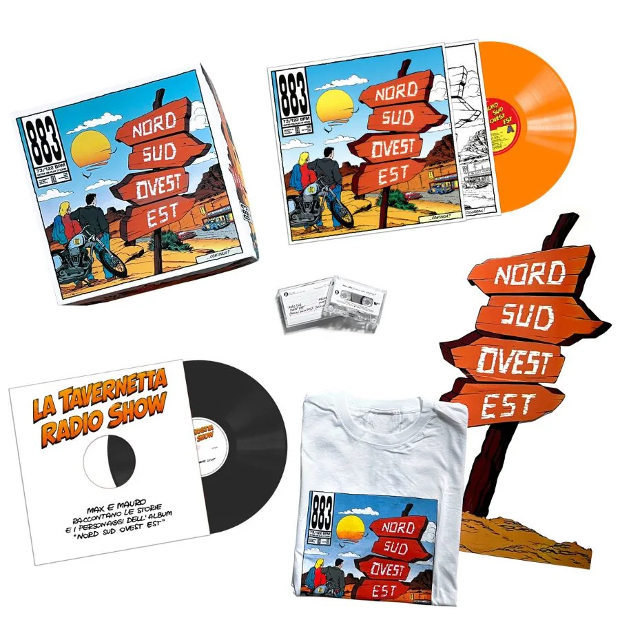 883 - Nord Sud Ovest Est (Box Deluxe Edition) Box 2Lp and Mc / Pop-Up / T-Shirt
