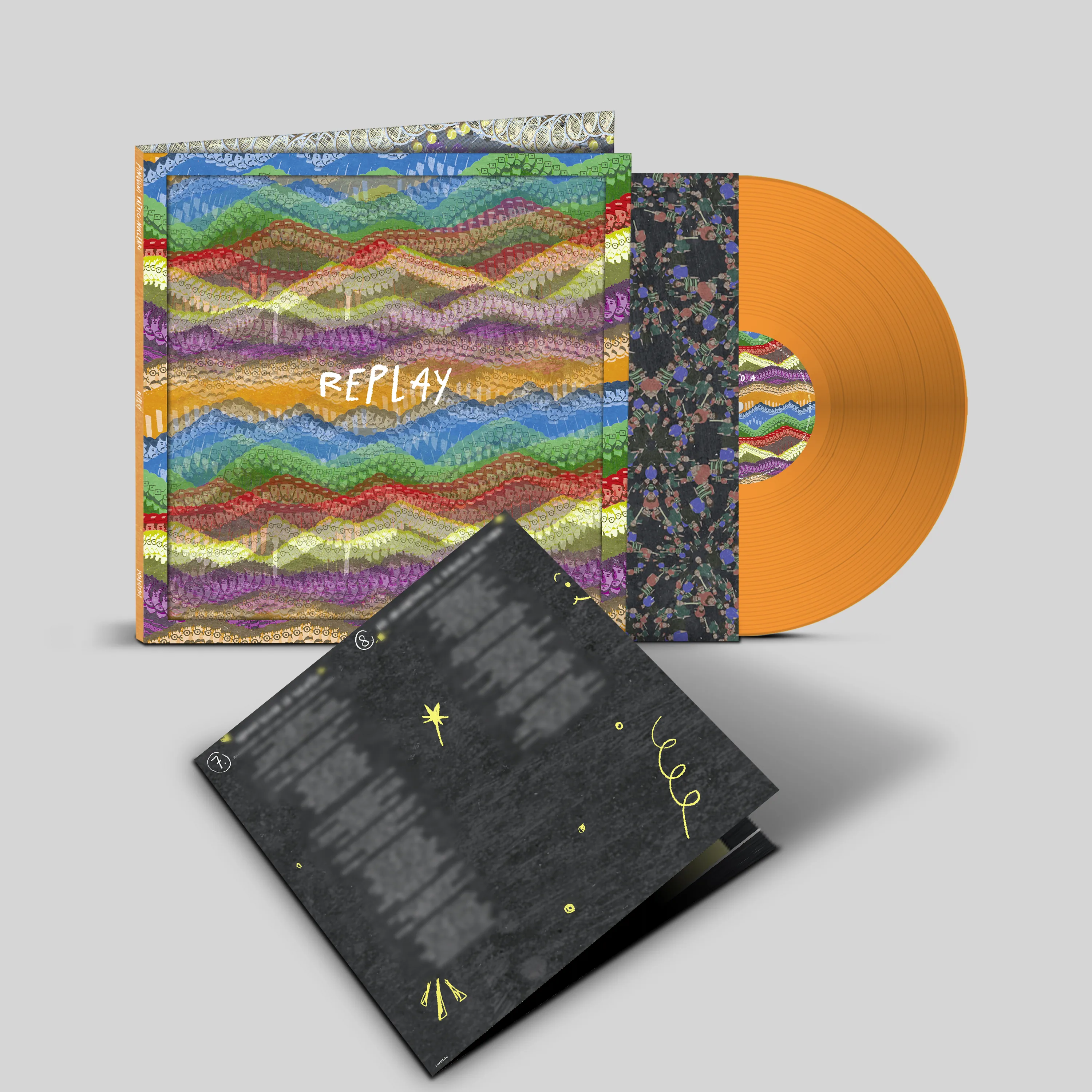 Pinguini Tattici Nucleari - Replay - Lp Deluxe Marble Orange - Motion Cover