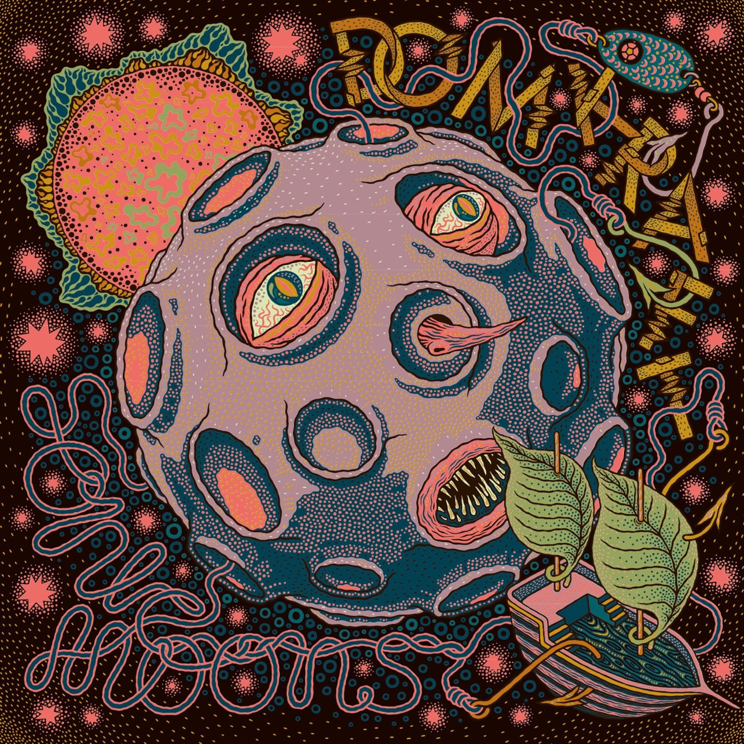 Domkraft - Sonic Moons - Pink / Black Marbled